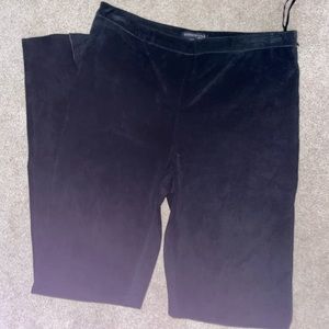 Kenneth Cole Genuine Leather Slit Straightleg Pants